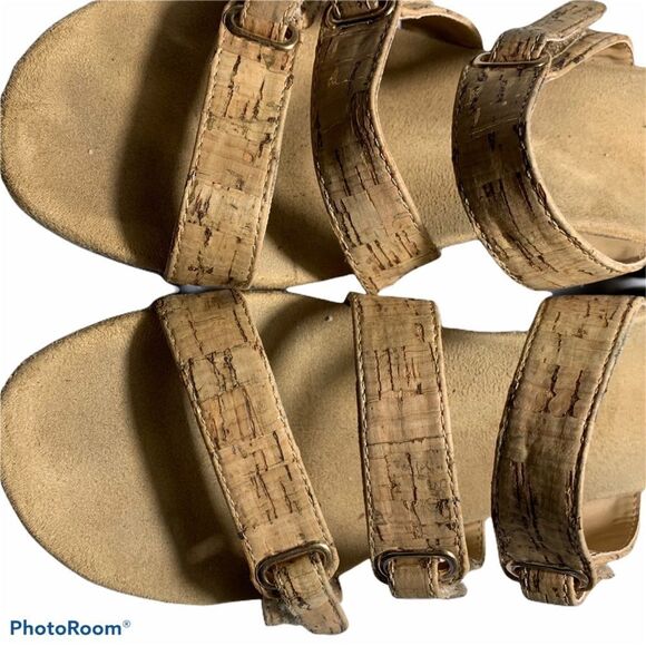 Vionic Radia Gold Cork Wedge Comfort Sandals Women's Size‎ 7 - Picture 8 of 12